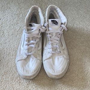 White Vans high tops